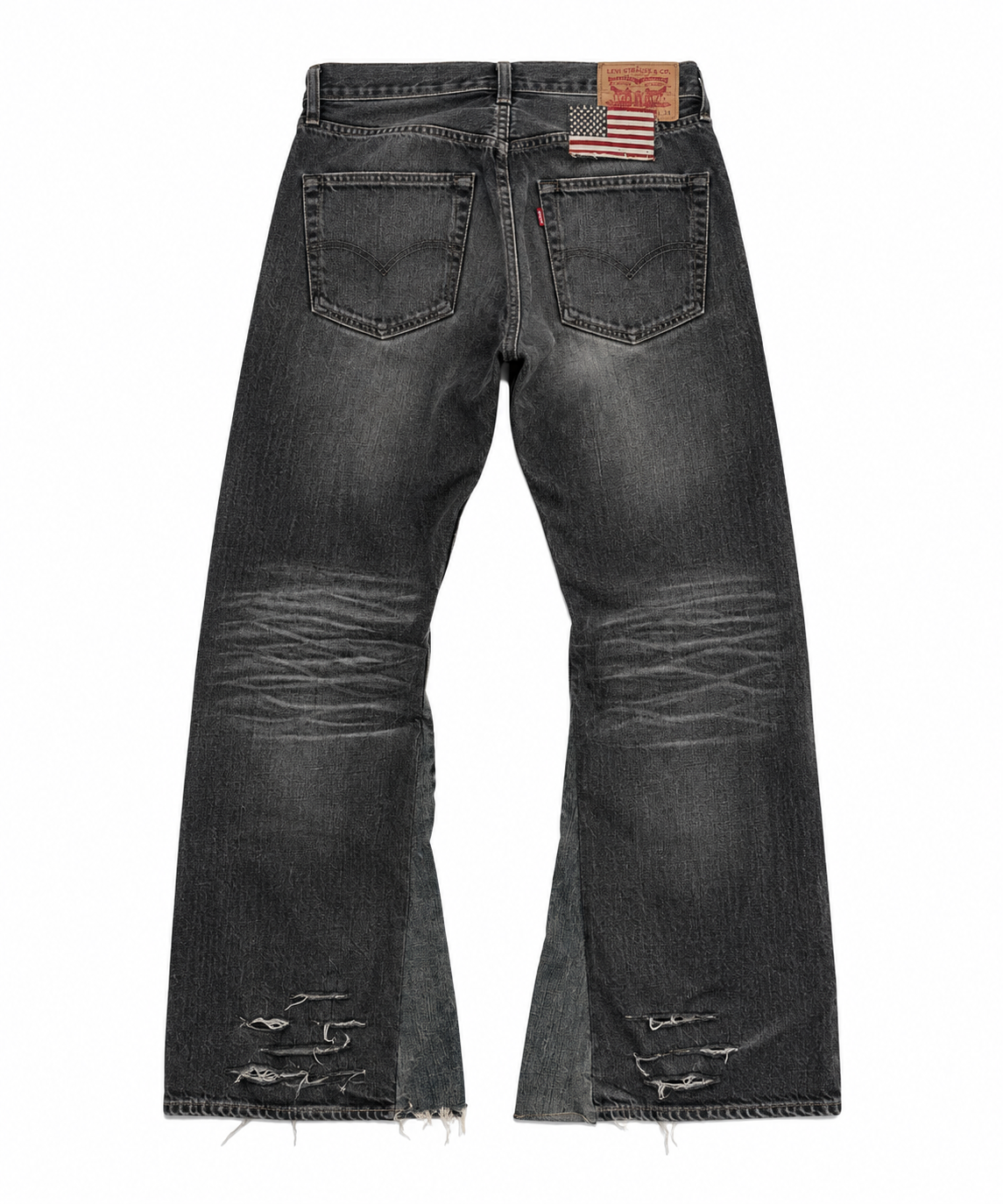 JEANS GRAY CALIFORNIA FLARED
