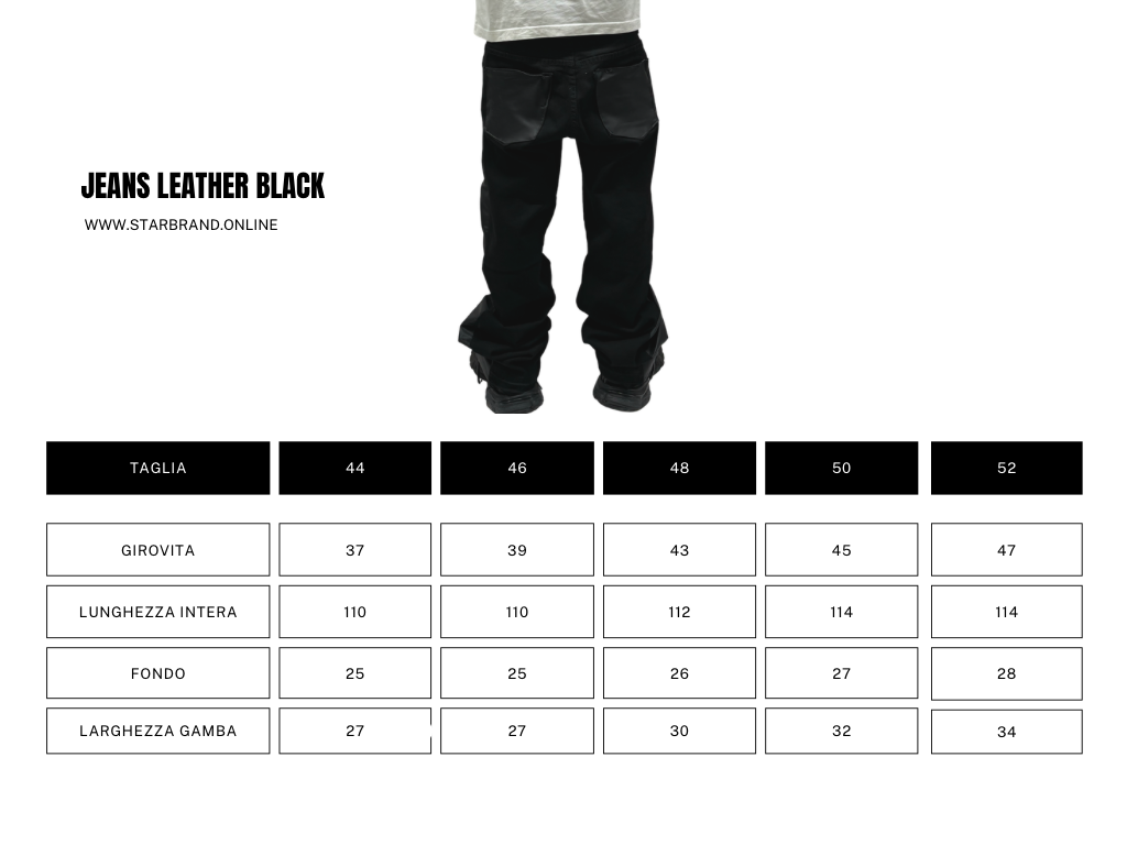 JEANS LEATHER BLACK PREMIUM