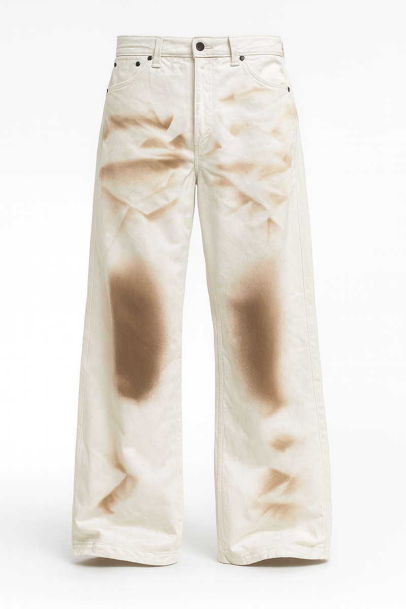 JEANS BOOTCUT WHITE DIRT