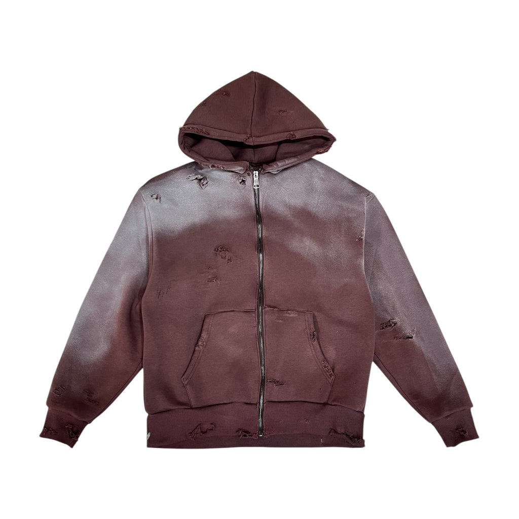 HOODIE RUST ZIP