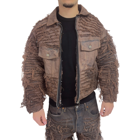 PUFFER BROWN SUPER DESTROYED