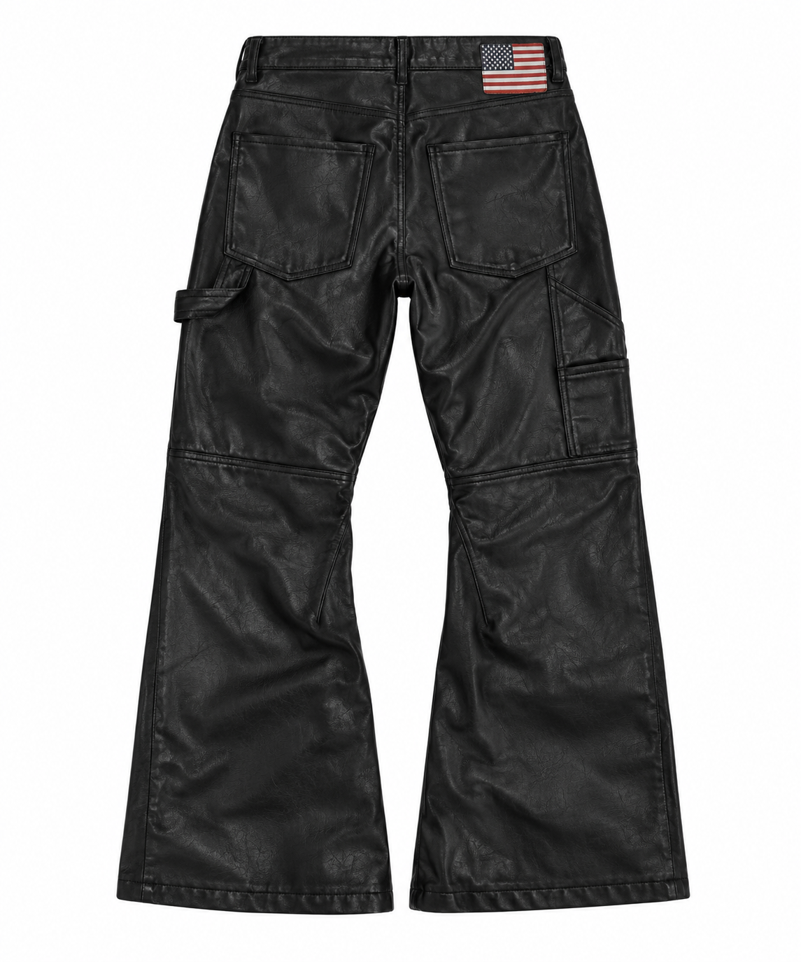JEANS LEATHER FLARED