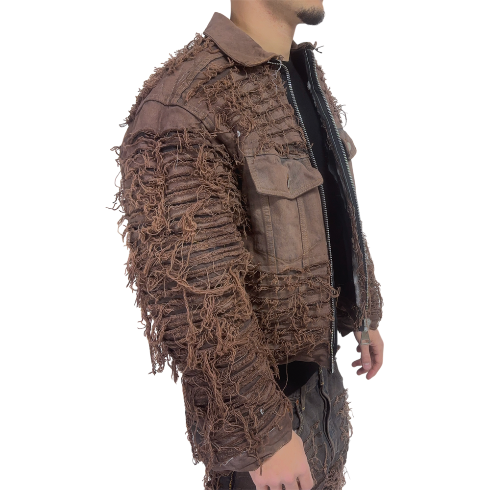 PUFFER BROWN SUPER DESTROYED