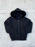 HOODIE FUR TOTAL BLACK