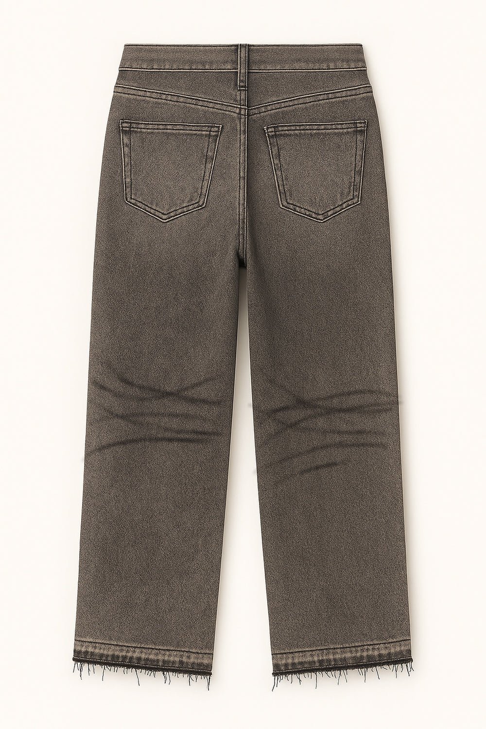 JEANS GRAY PEARLS BAGGY