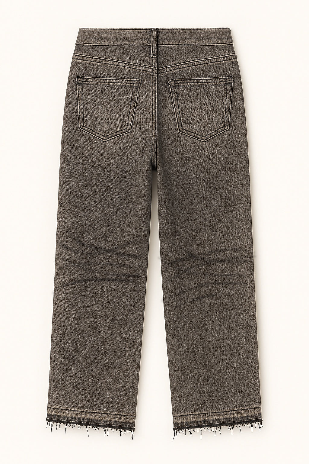 JEANS GRAY PEARLS BAGGY