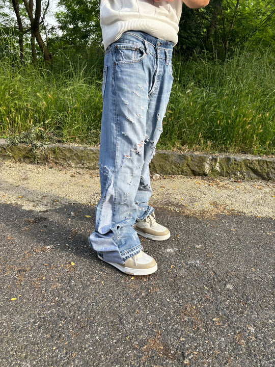 JEANS BAGGY FLARED