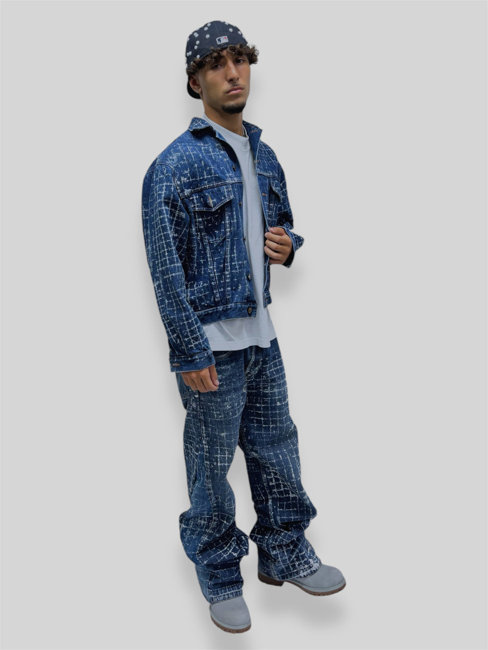 COMPLETO IN DENIM SQUARE