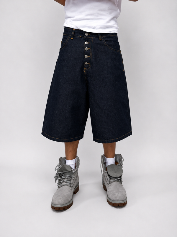 SHORT RAW DENIM HUSTLE