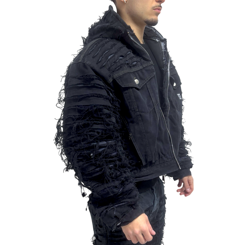 PUFFER BLACK SUPER DESTROYED