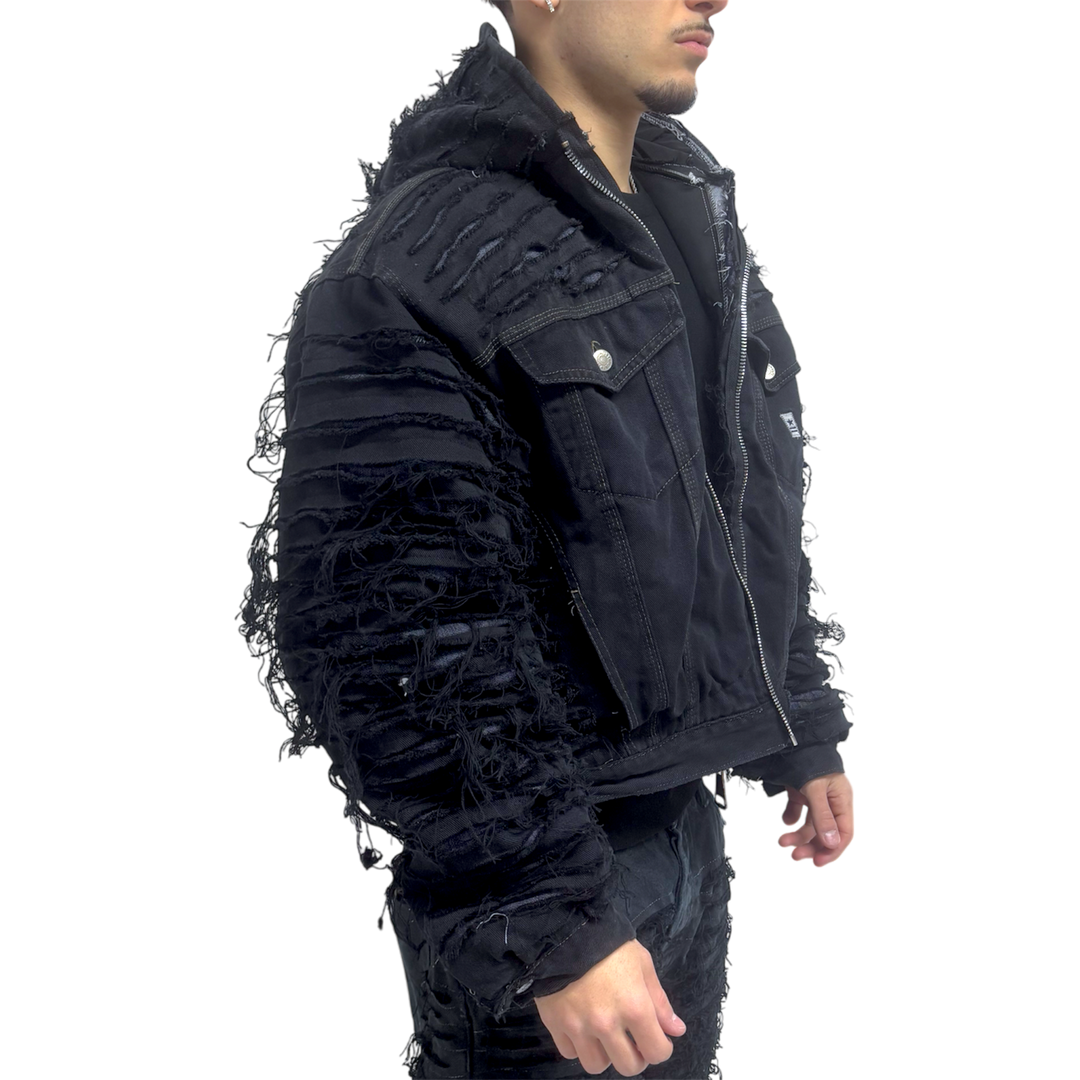 PUFFER BLACK SUPER DESTROYED