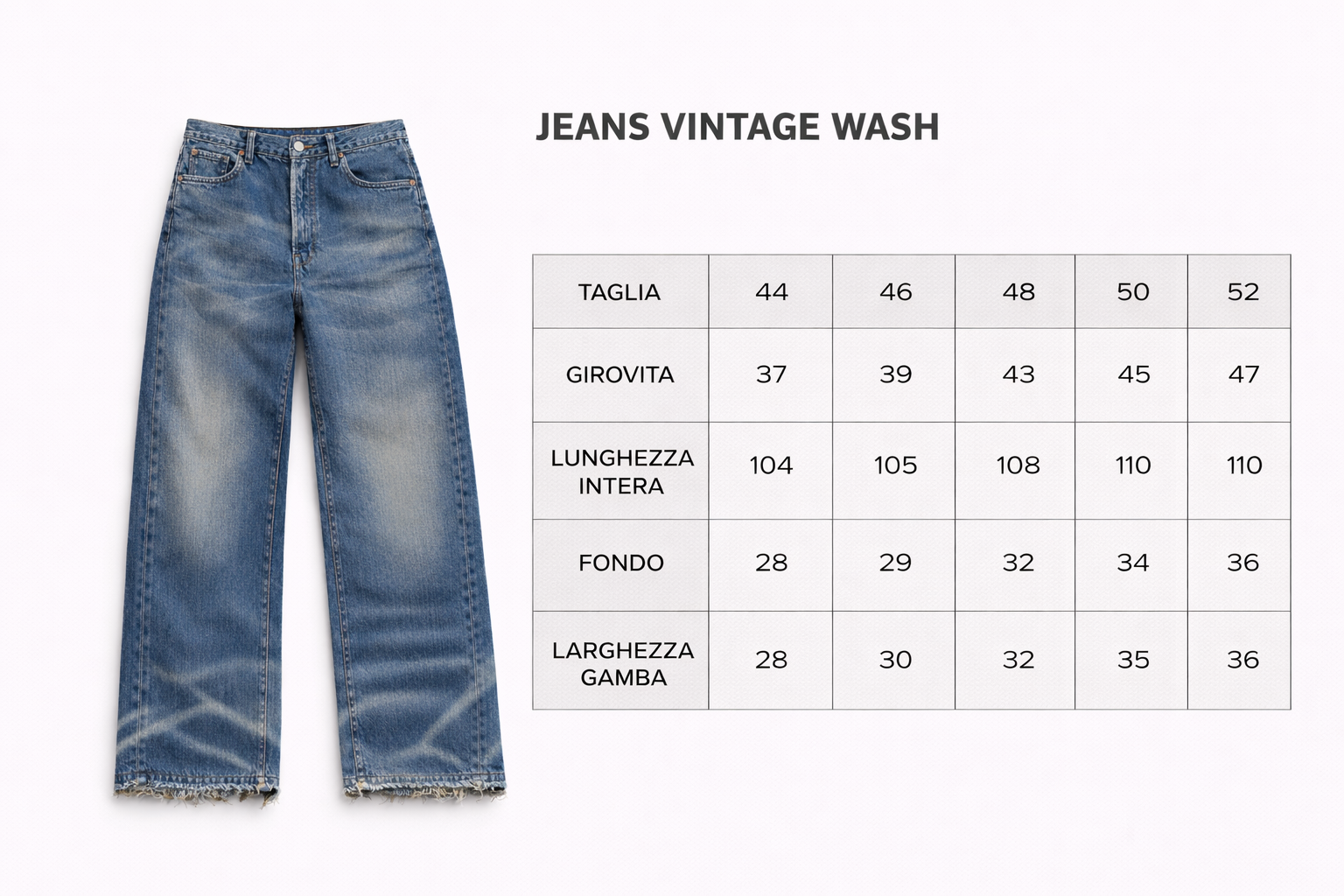 JEANS VINTAGE WASH