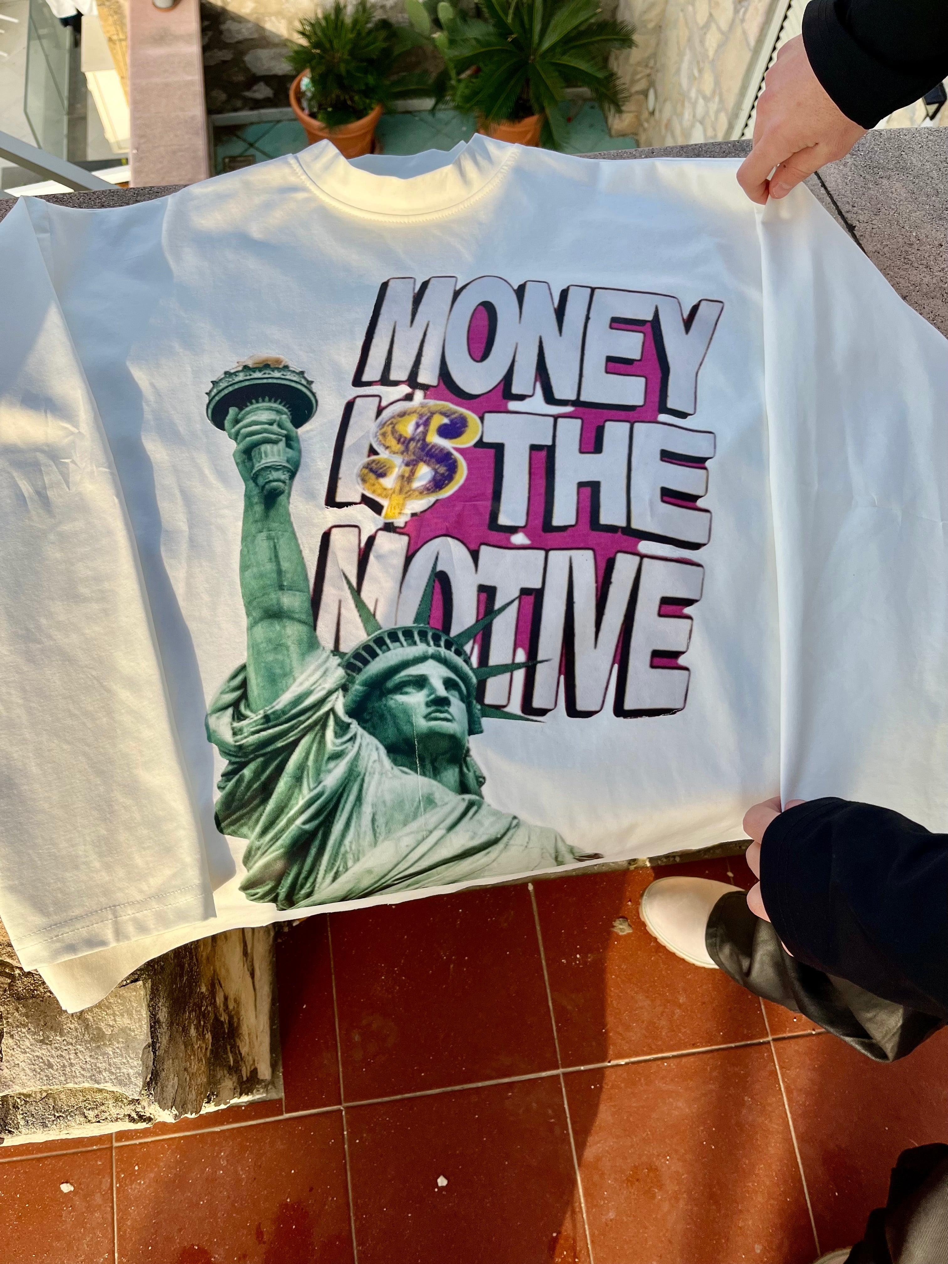 LONGSLEEVE MONEY WHITE