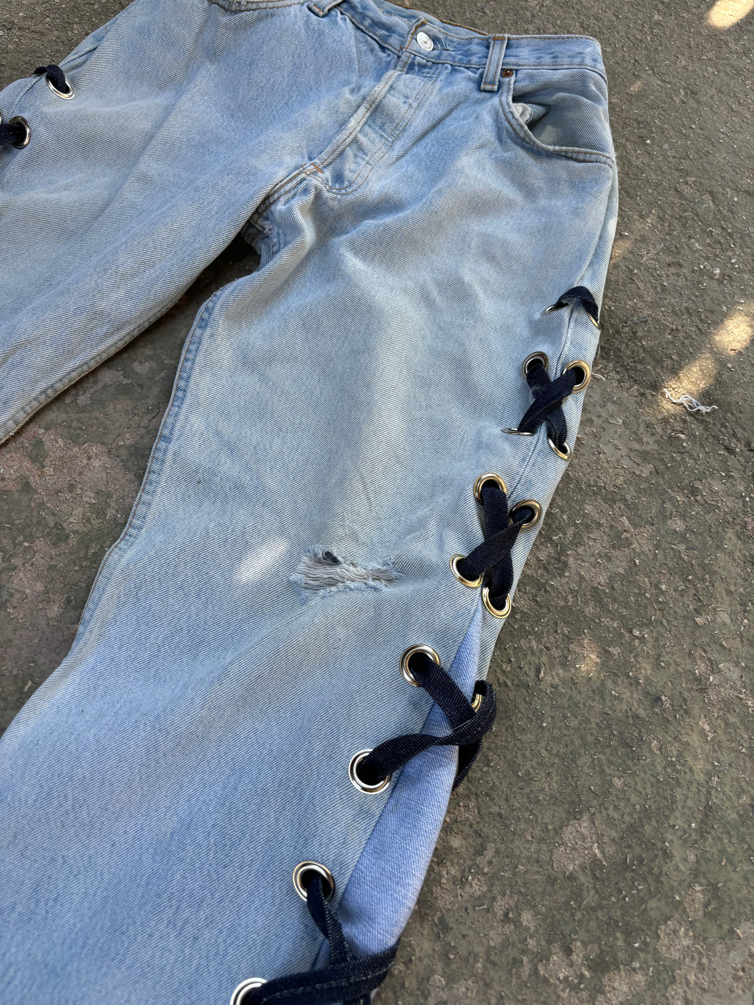 JEANS CORDA LATERALE FLARED