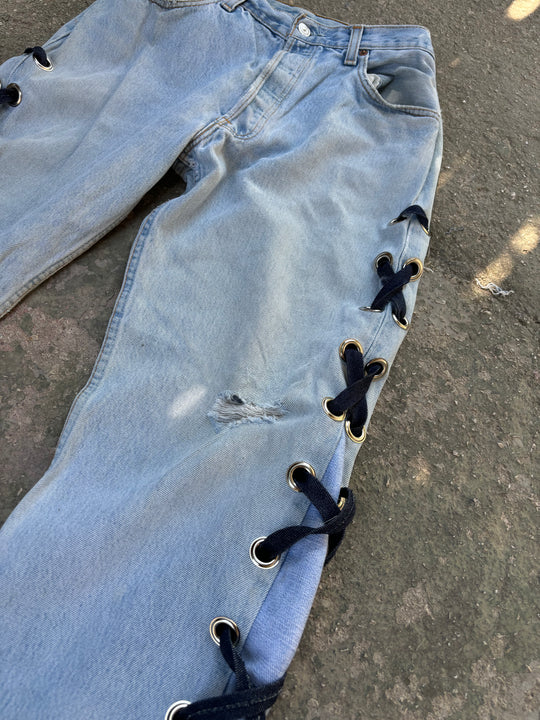 JEANS CORDA LATERALE FLARED