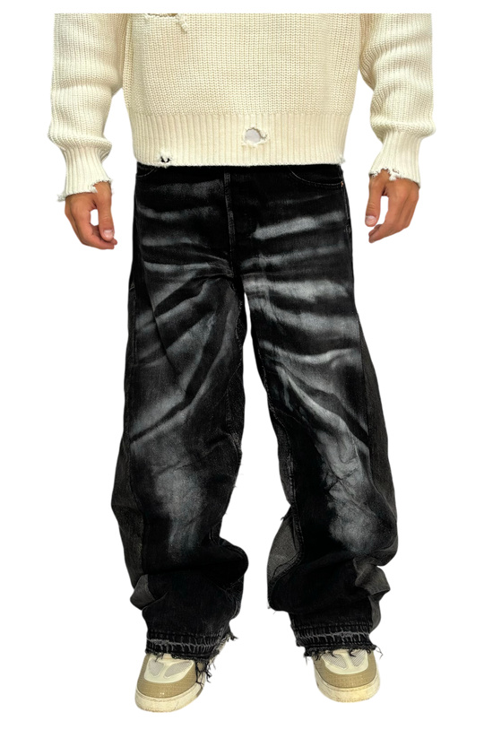 JEANS BLACK SPACE BAGGY