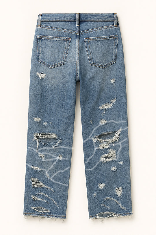 JEANS SEA DISTRESSED BAGGY