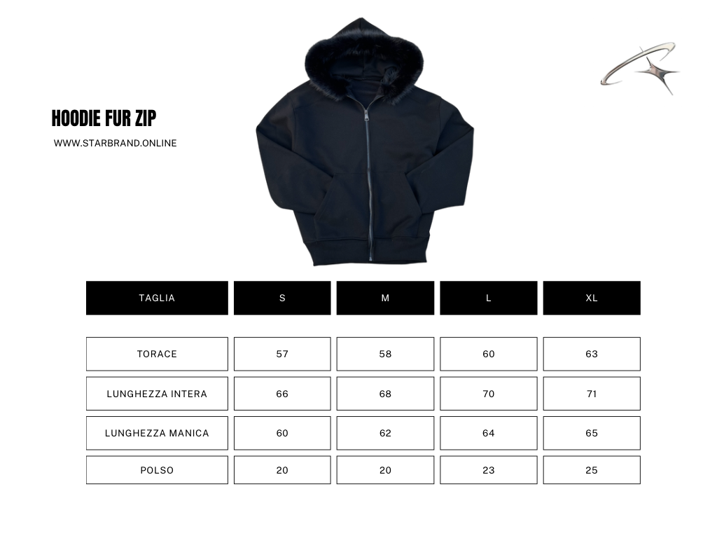 HOODIE FUR TOTAL BLACK