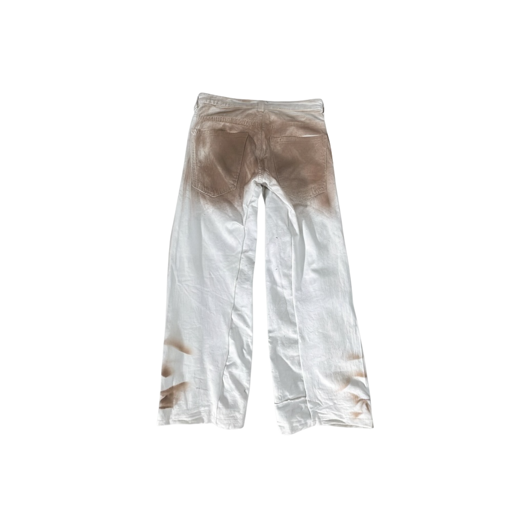 JEANS BOOTCUT WHITE DIRT