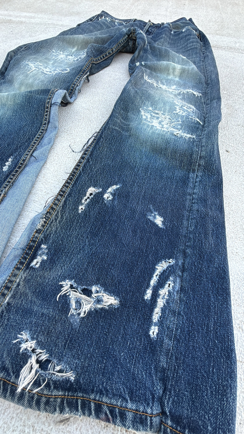 JEANS BOOTCUT FADE SAND