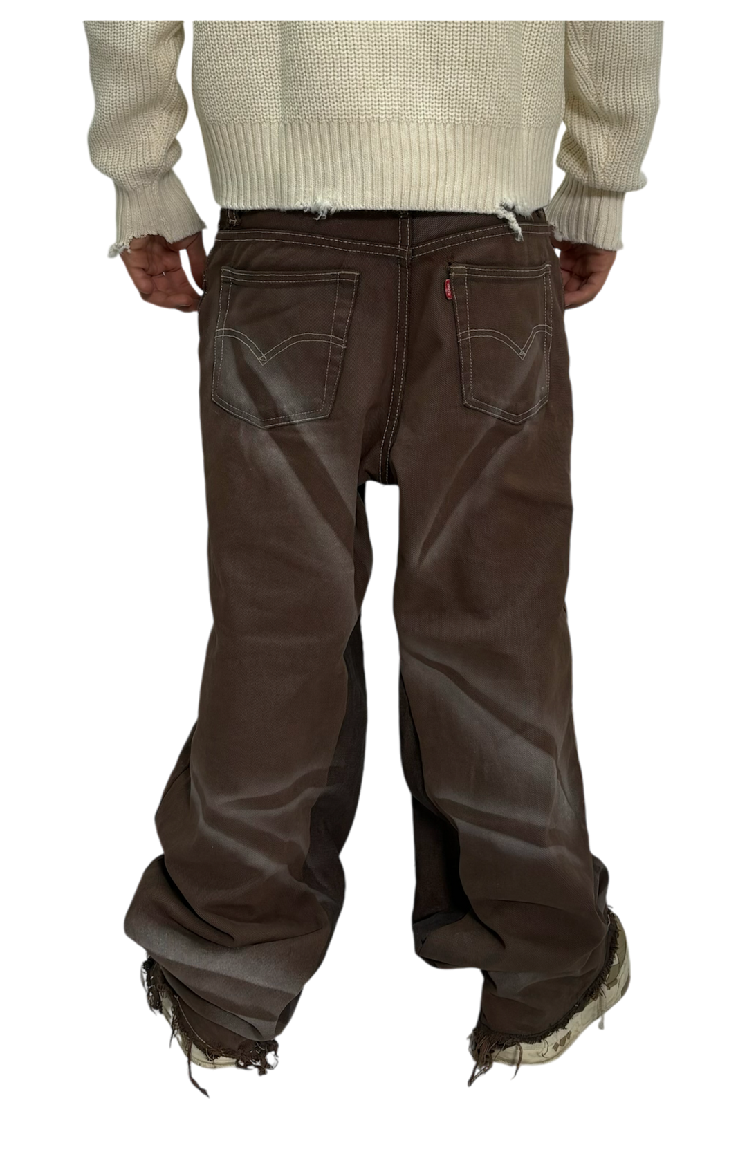 JEANS BROWN SPACE BAGGY