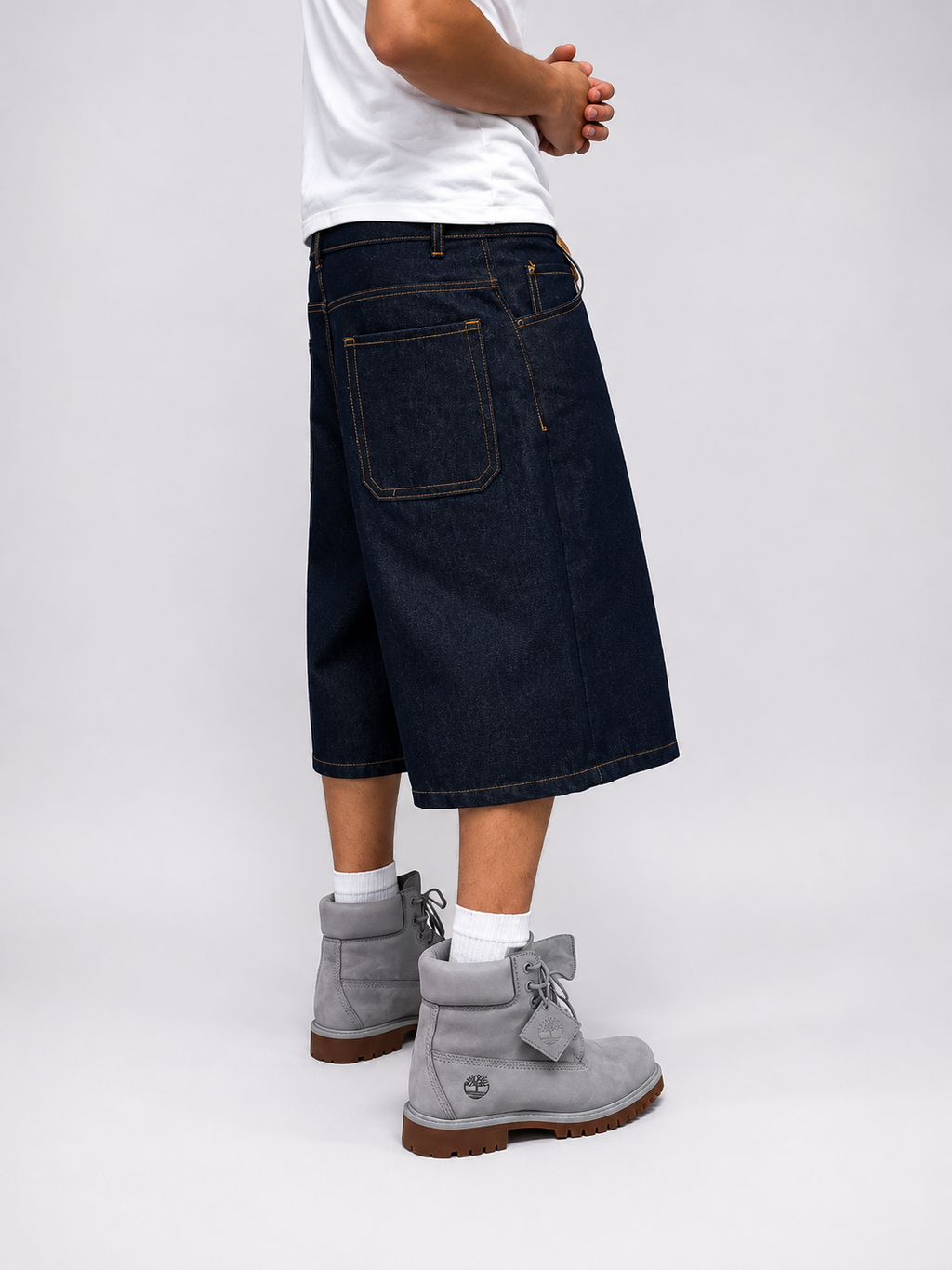 SHORT RAW DENIM HUSTLE