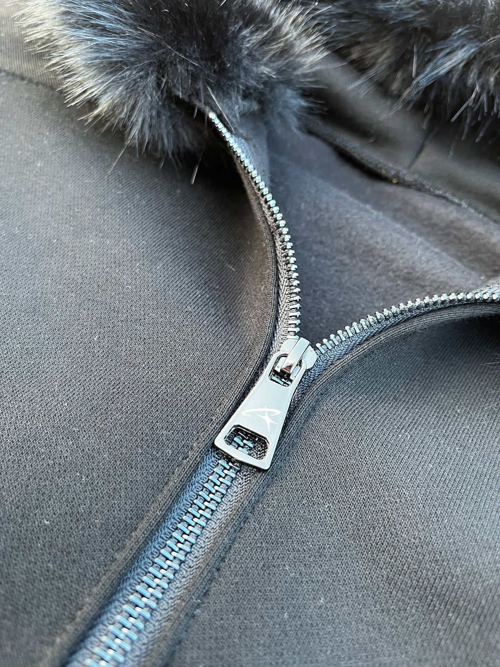 HOODIE FUR TOTAL BLACK