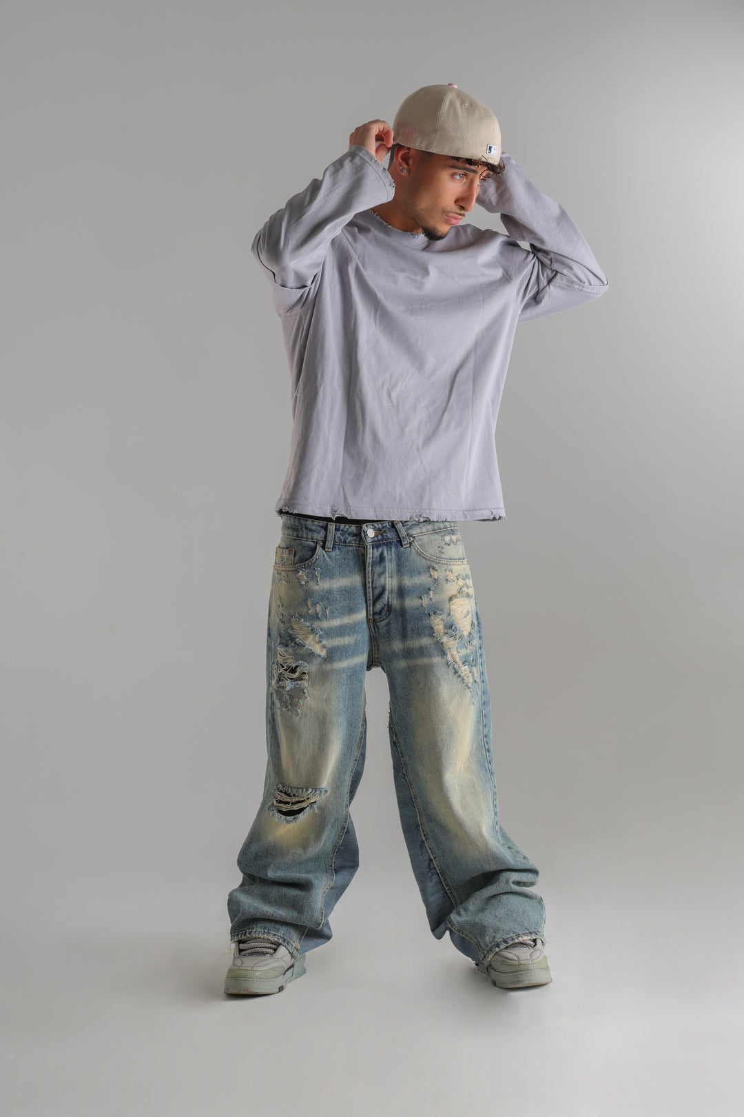 JEANS LIGHT WASH BAGGY