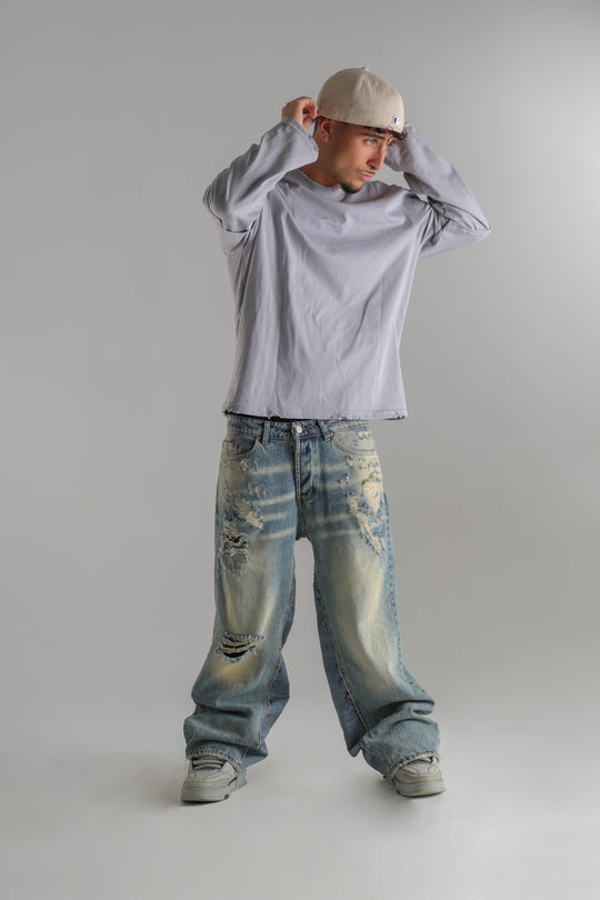 JEANS LIGHT WASH BAGGY