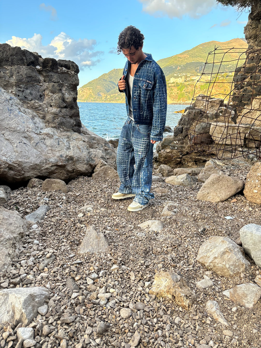 COMPLETO IN DENIM SQUARE