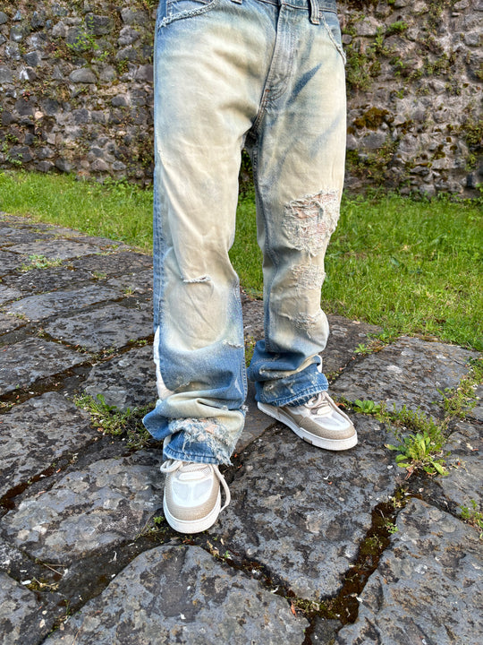 JEANS SAND FLARED