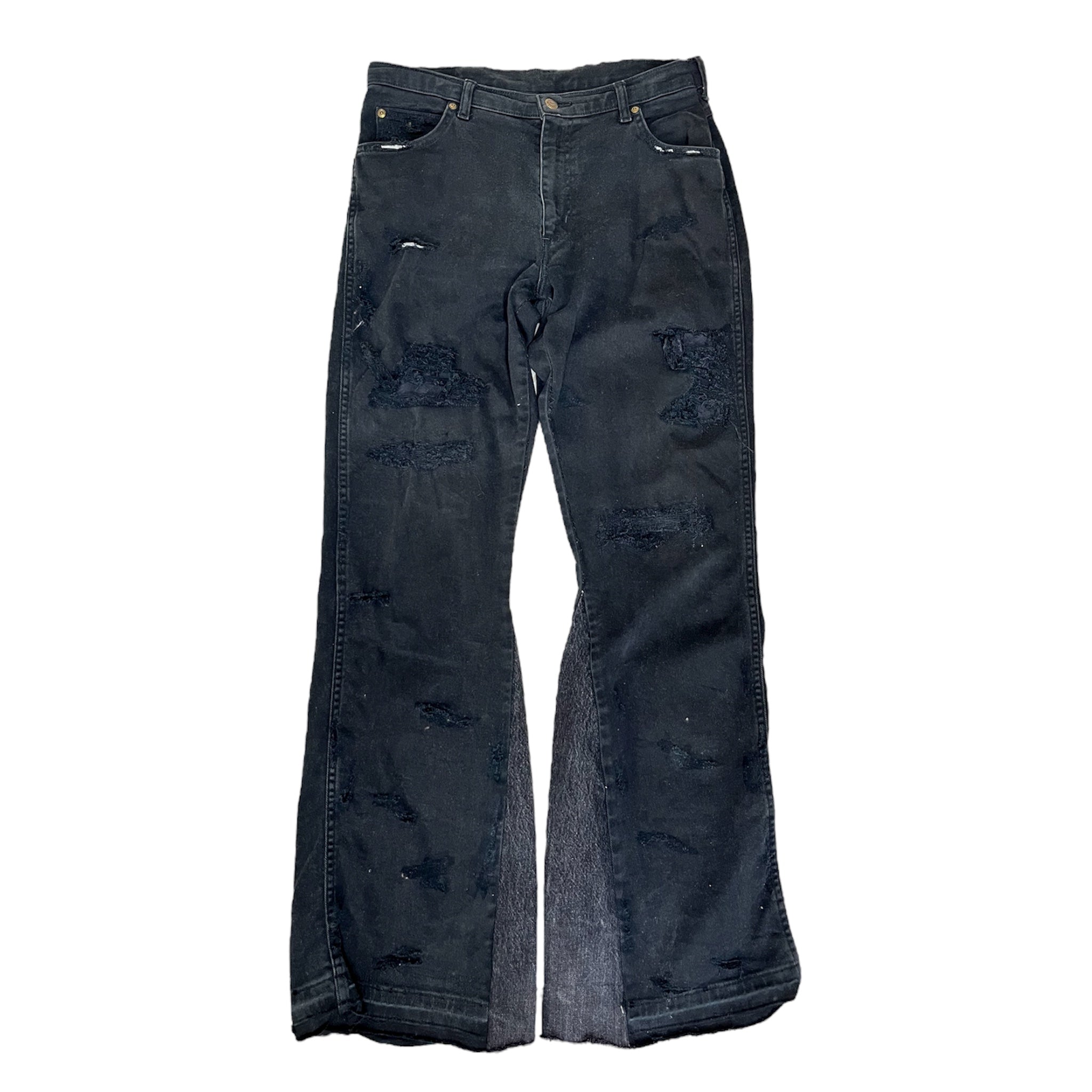 BOOTCUT BLACK DISTRESSED