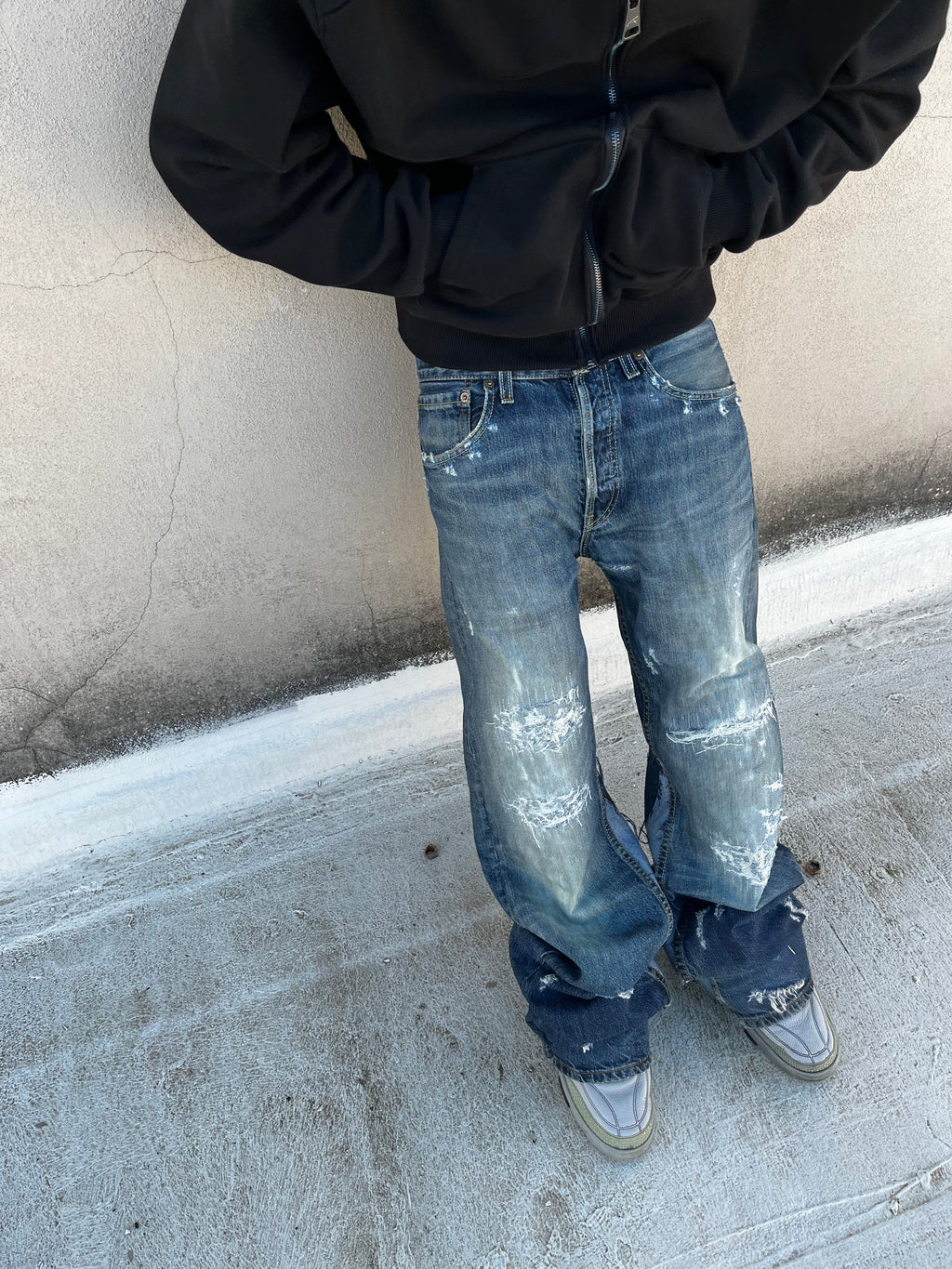 JEANS BOOTCUT FADE SAND