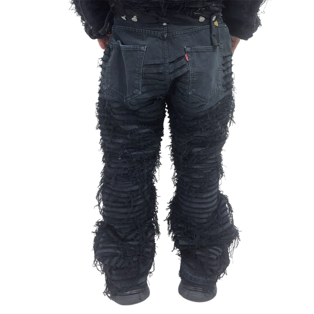 JEANS SUPER DESTROYED BLACK