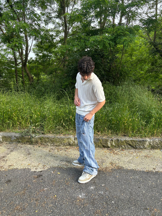 JEANS BAGGY FLARED