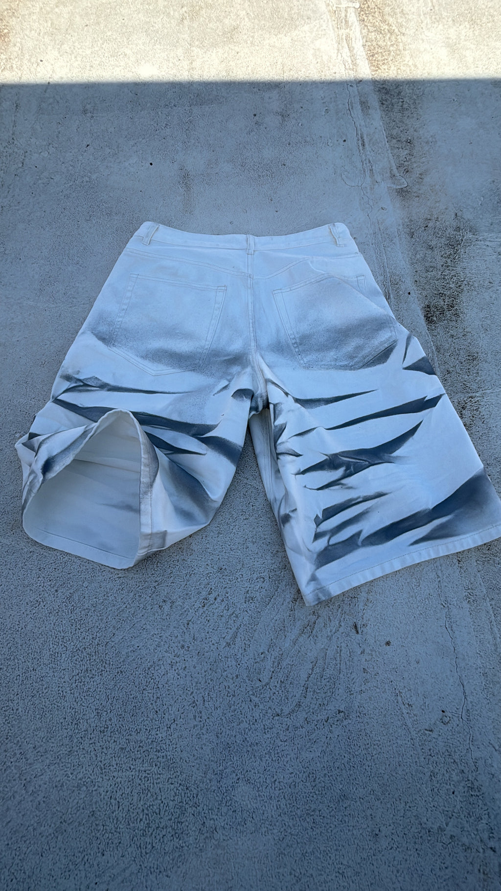JORTS WHITE GRAY