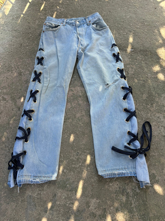 JEANS CORDA LATERALE FLARED