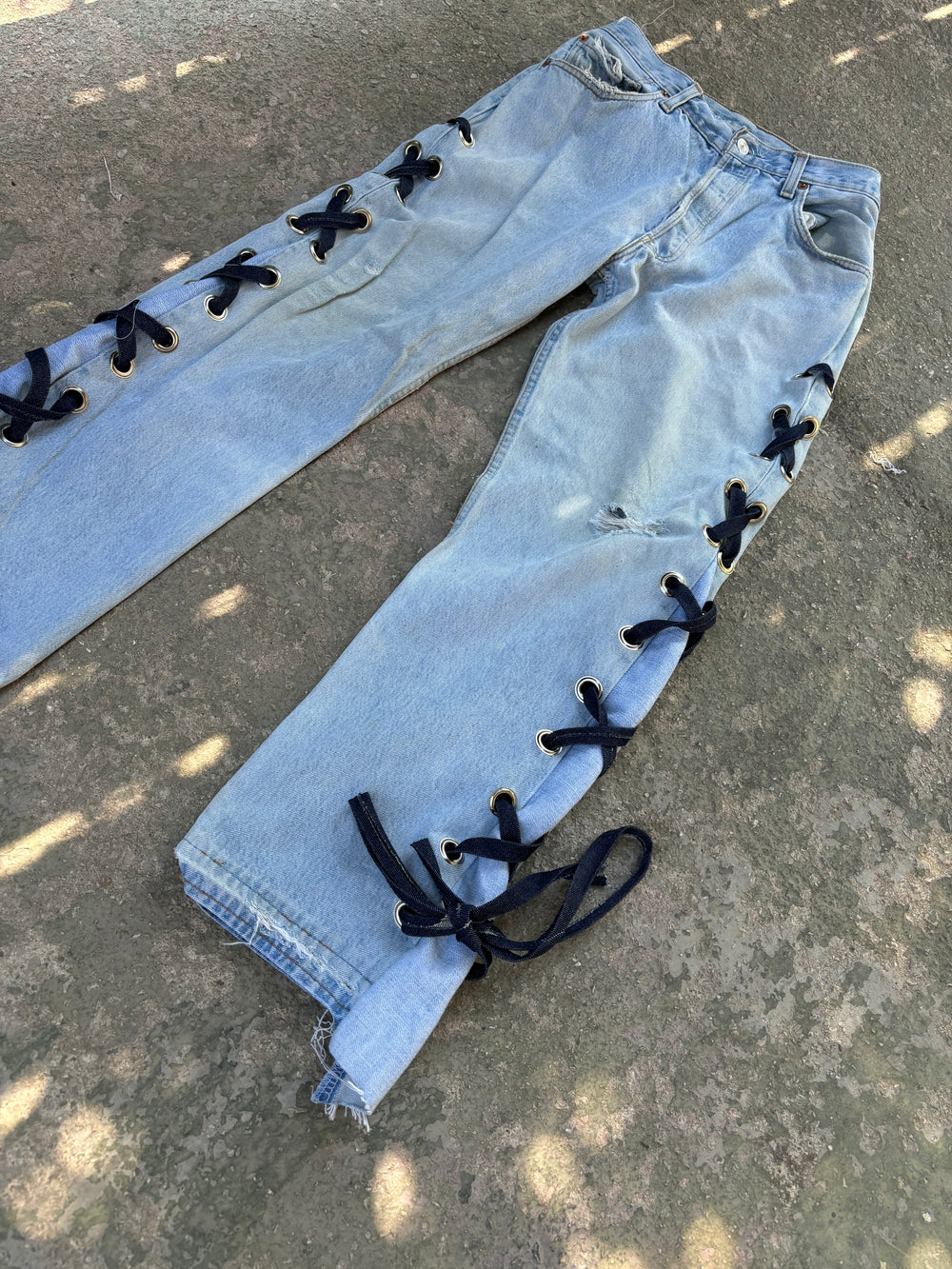 JEANS CORDA LATERALE FLARED