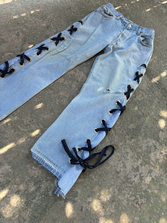 JEANS CORDA LATERALE FLARED