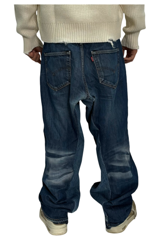 JEANS BLUE SPACE BAGGY