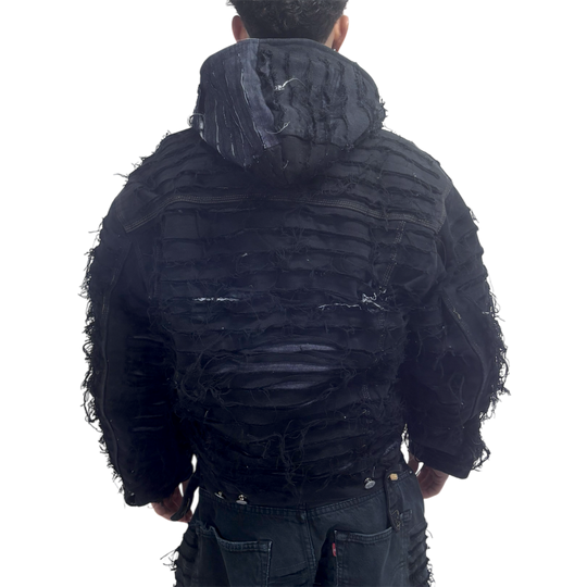 PUFFER BLACK SUPER DESTROYED