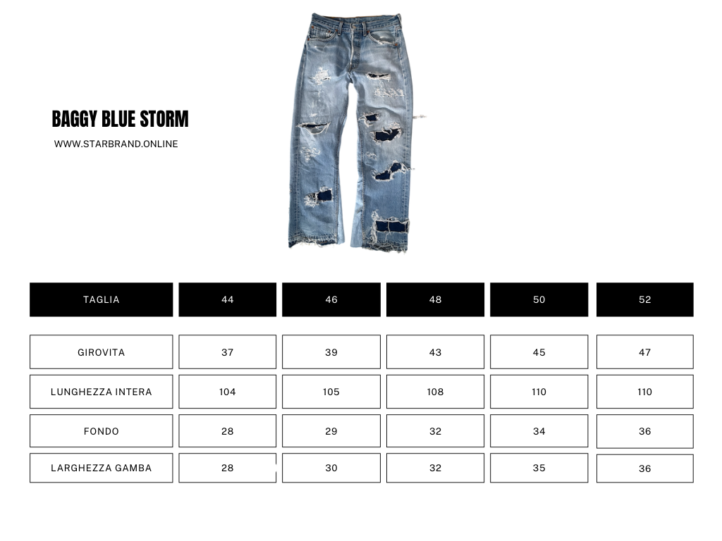 JEANS BAGGY STORM BLUE