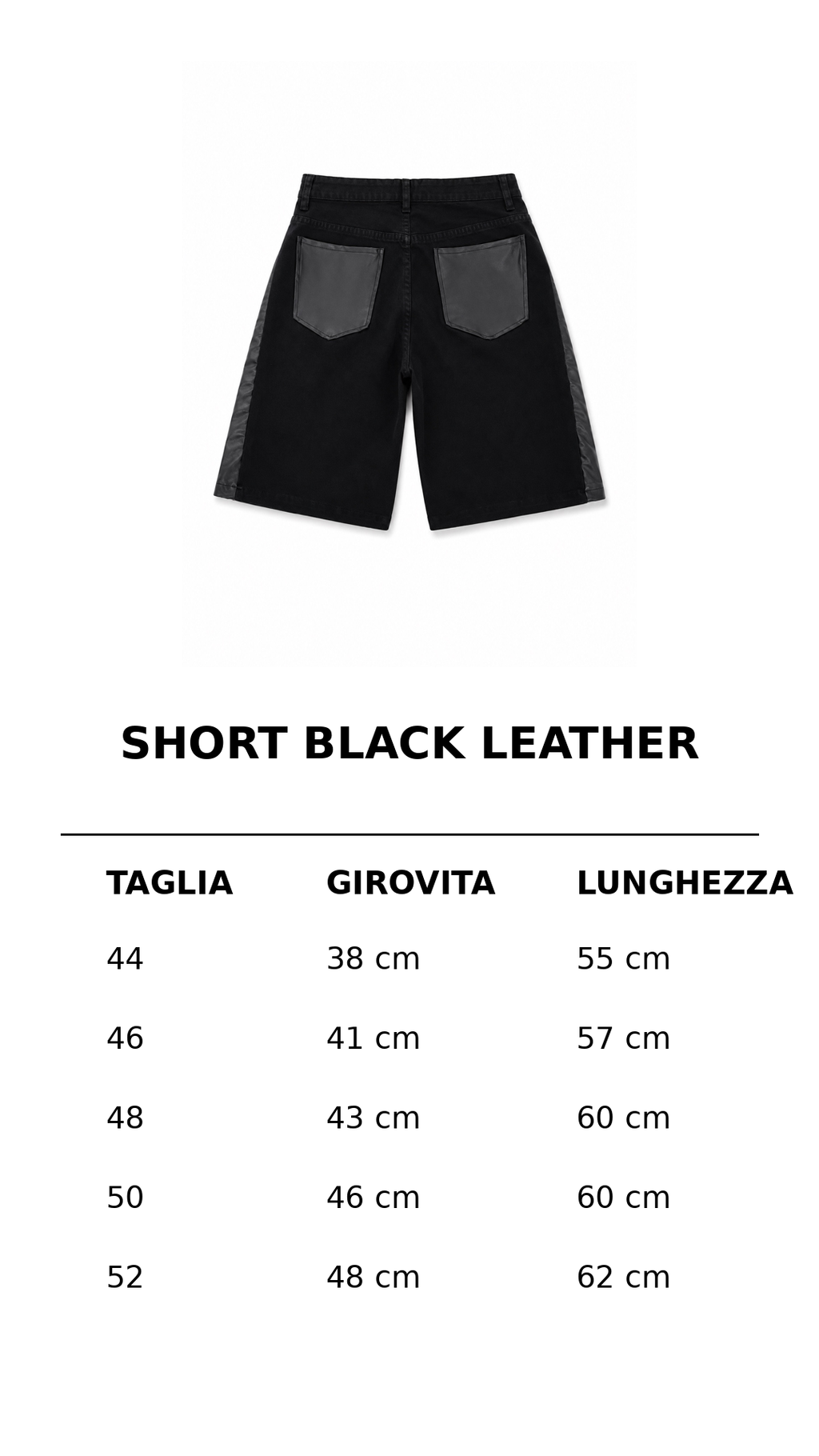 SHORT BLACK LEATHER