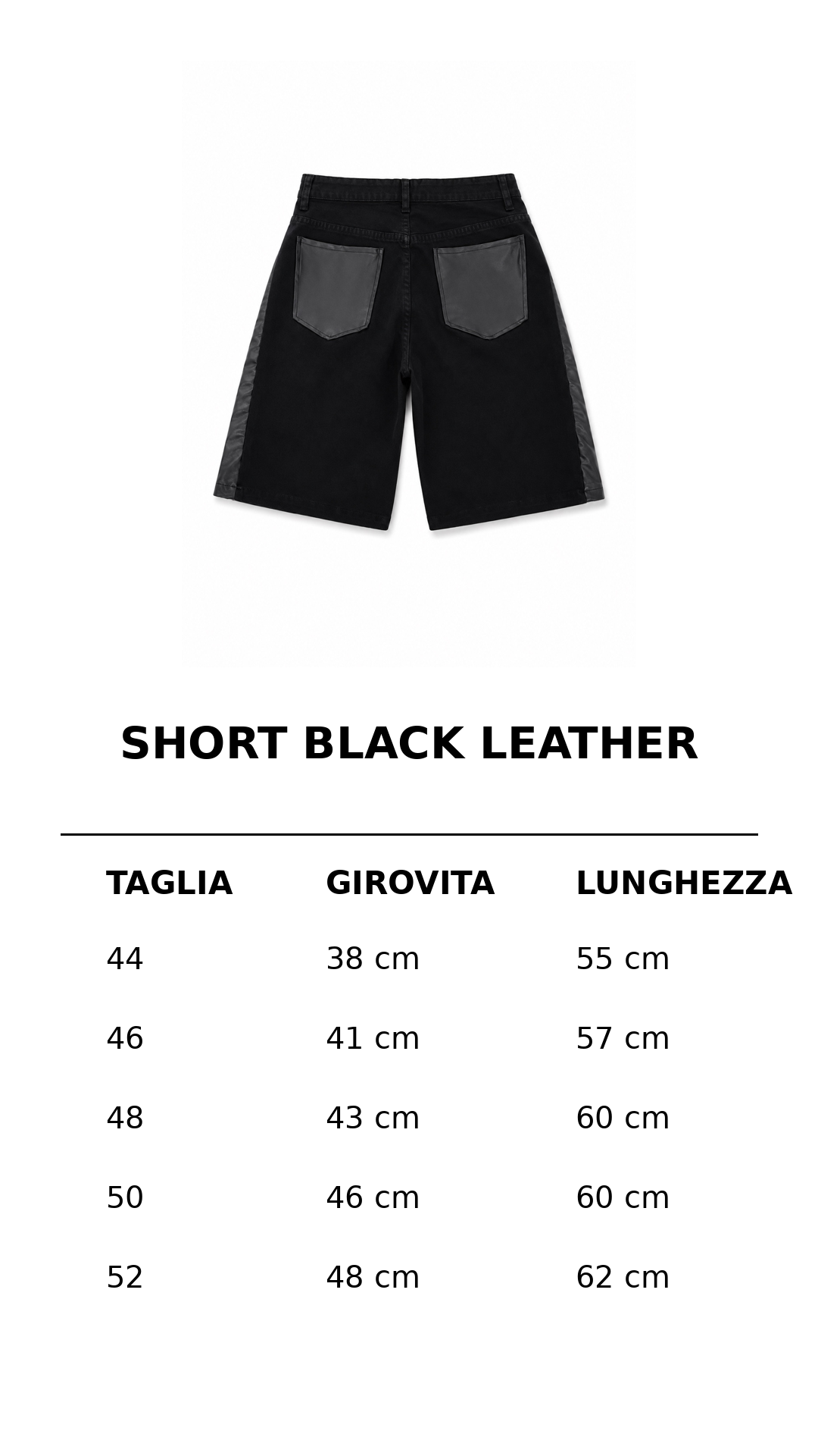 SHORT BLACK LEATHER