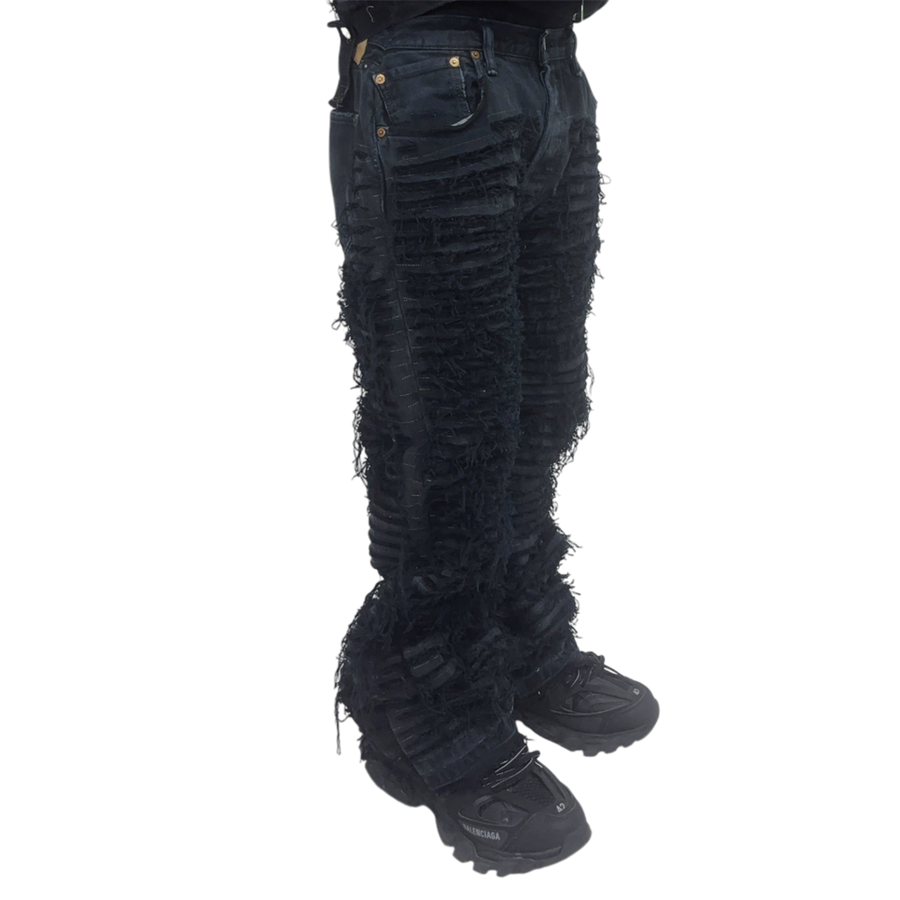 JEANS SUPER DESTROYED BLACK