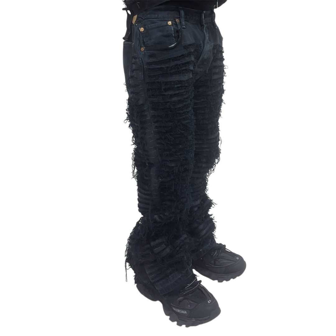 JEANS SUPER DESTROYED BLACK