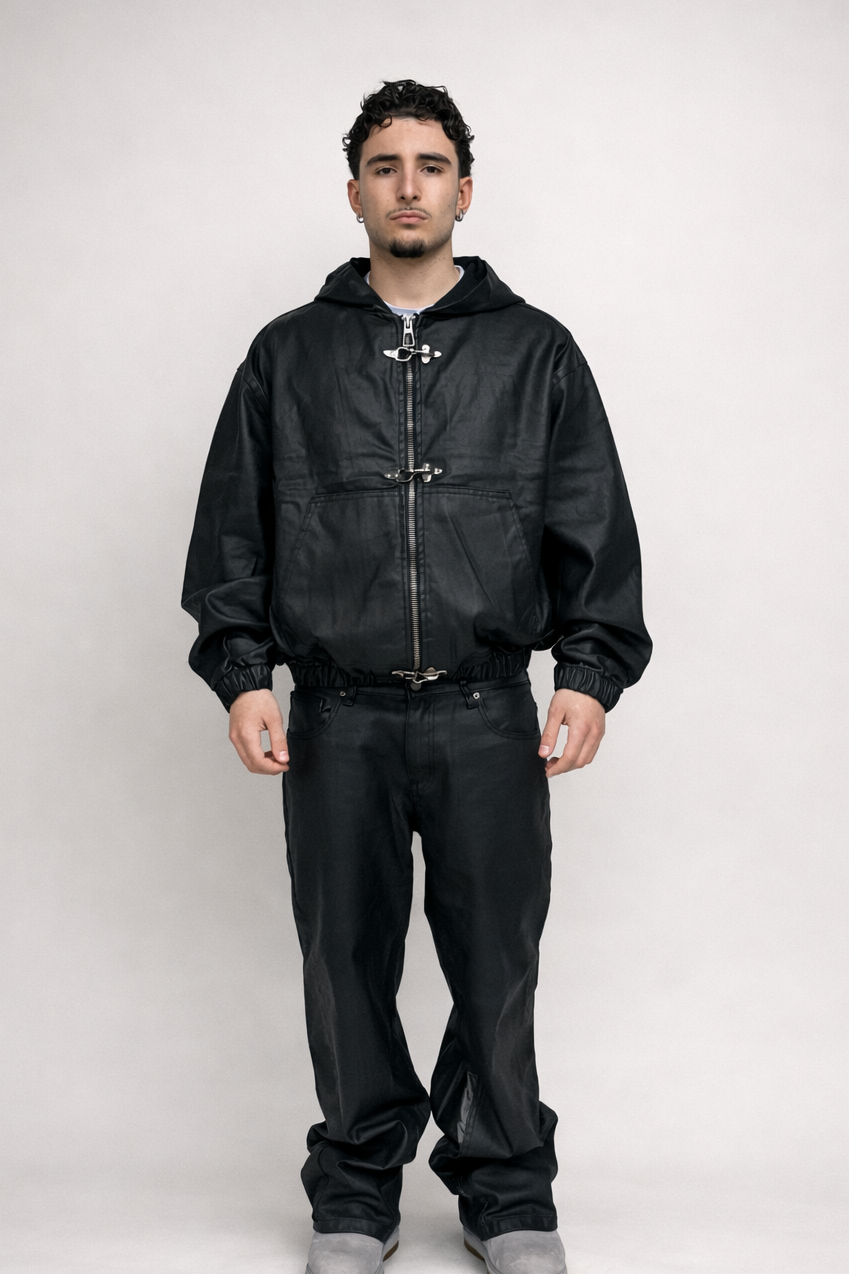 COMPLETO DENIM LEATHER