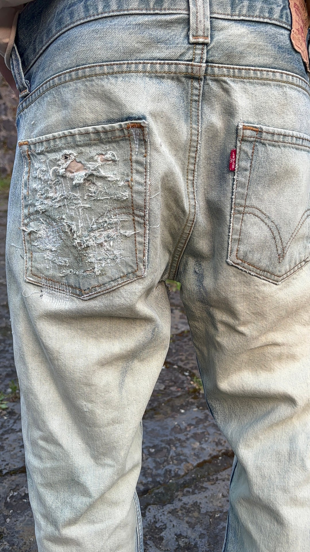 JEANS SAND FLARED