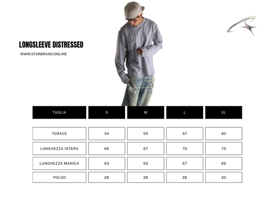 LONGSLEEVE GRAY DISTRESSED