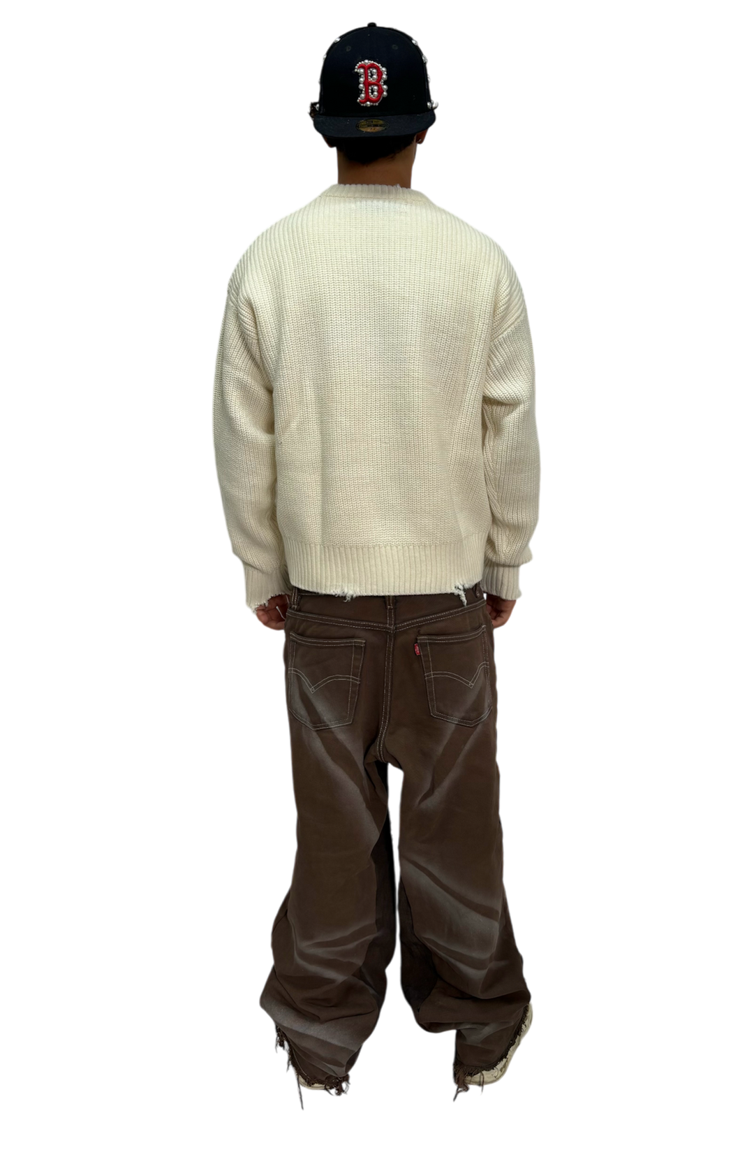 JEANS BROWN SPACE BAGGY